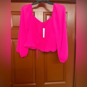 Speed Limit Solid Long Sleeve Crop Top